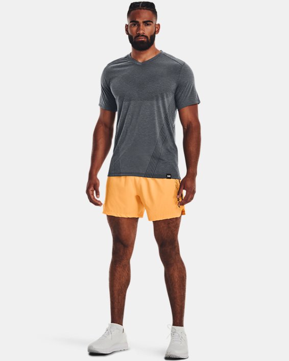 Men's UA Speedpocket 5'' Shorts, Orange, pdpMainDesktop image number 2